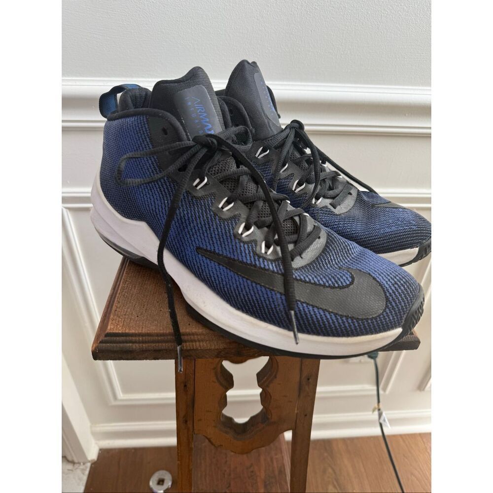 Nike Air Max Infuriate Mid Basketball Shoe Sneaker Royal Blue Black 11